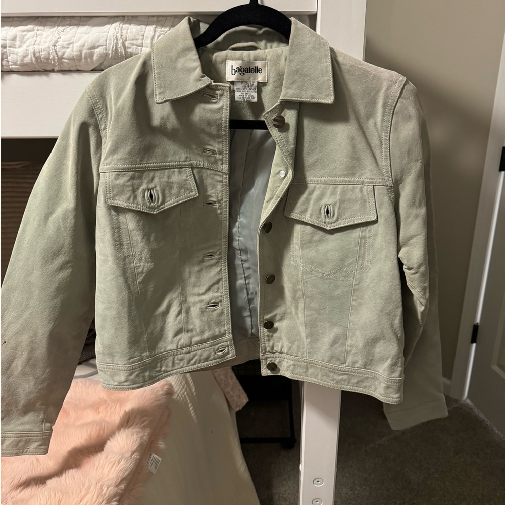 Sage green bagatelle jacket